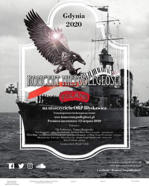 Koncert Niepodległości na ORP Błyskawica, Gdynia 2020