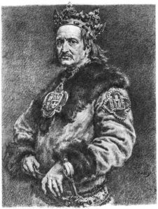 Władysław Jagiełło. Rys. Jan Matejko (XIX w.).