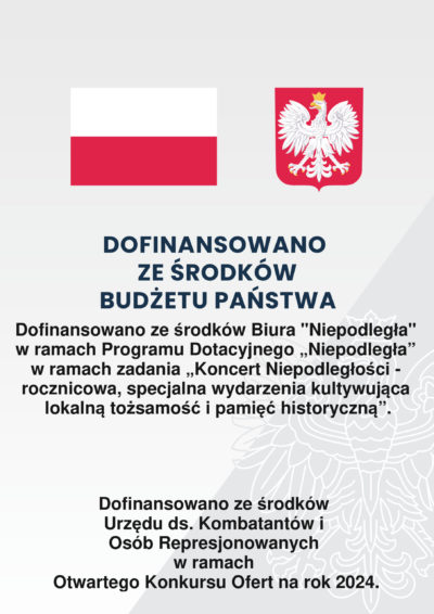 Dofinansowano z budżetu państwa